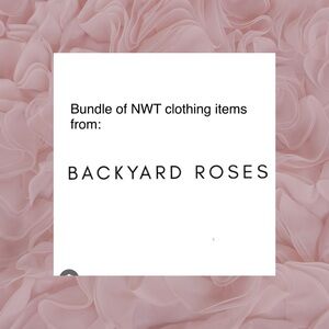Backyard Roses Bundle of 6. Size Small - New with tags
